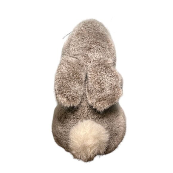 Vintage Eden Bunny Rabbit Hare‎ Plush Stuffed Animal 10" Brown White Pink Bow - Picture 7 of 9